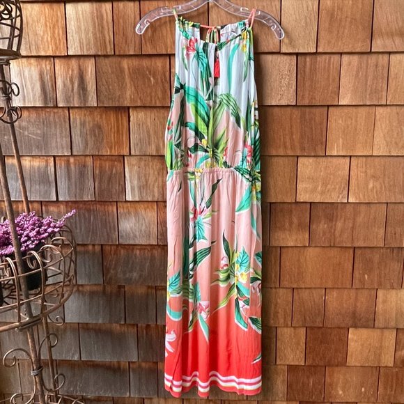 Trina Turk Dresses & Skirts - NWT Trina Turk Tropical Print Halter Dress - Large
